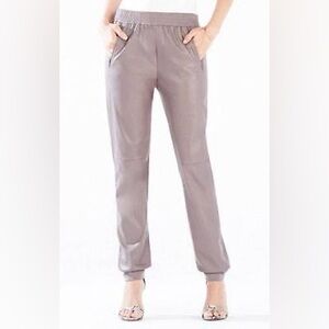 BCBGMaxAzria Sugi Grey Dusk Faux Leather Pants